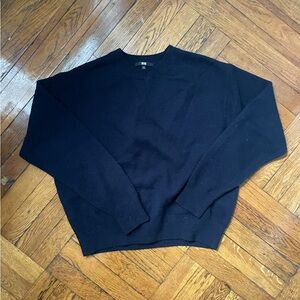 Uniqlo Extra Fine Merino Wool Sweater in Navy